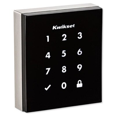Kwikset Obsidian Z-Wave Plus Touchscreen Deadbolt, Satin Nickel